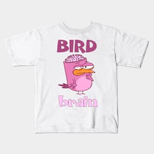 Birdbrain Design for Bird Lovers Kids T-Shirt